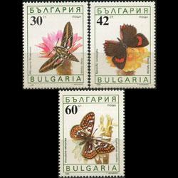 BULGARIA 1990 - Scott# 3554-6 Butterflies 30-60s NH