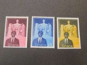 Ghana 1959 Sc 39-41 set MNH