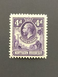 Northern Rhodesia 6 F-VF MH. Scott $ 7.50