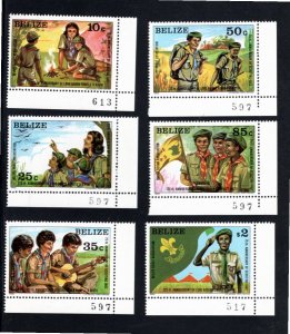 Belize 1982 MNH Sc 638-43