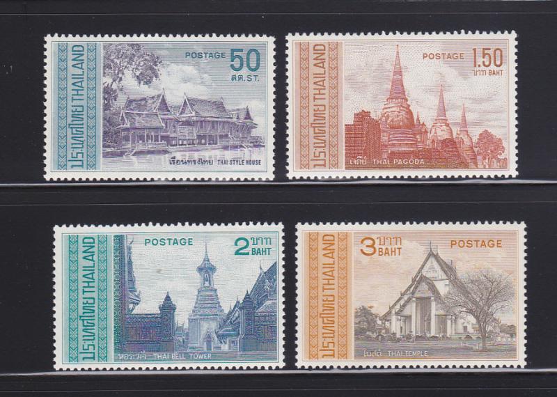 Thailand 485-488 Set MNH Architrecture