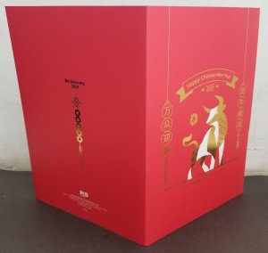 *FREE SHIP Malaysia Year Of The Ox 2021 Lunar Zodiac Chinese (folder) *official