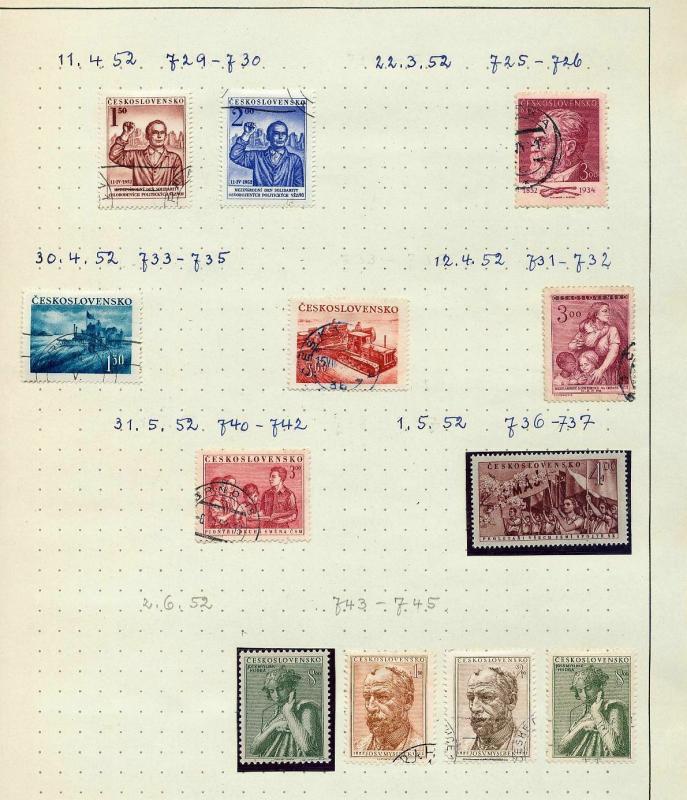 Czechoslovakia 1951/52  M&U Blocks Sheets (Appx 100+Items) (Ref DD543