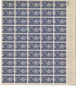 United States; Scott 1025; 1953; Pane of 50; Unused; NH