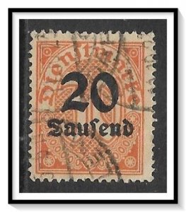 Germany #O30 Official Surcharged Used