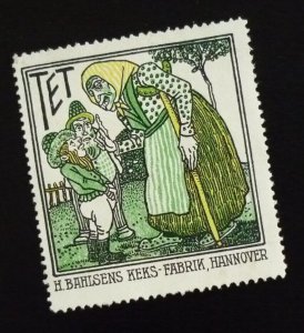 Poster Stamp Cinderella Vignette - US Austria Germany Tet Cookie Factory O110 