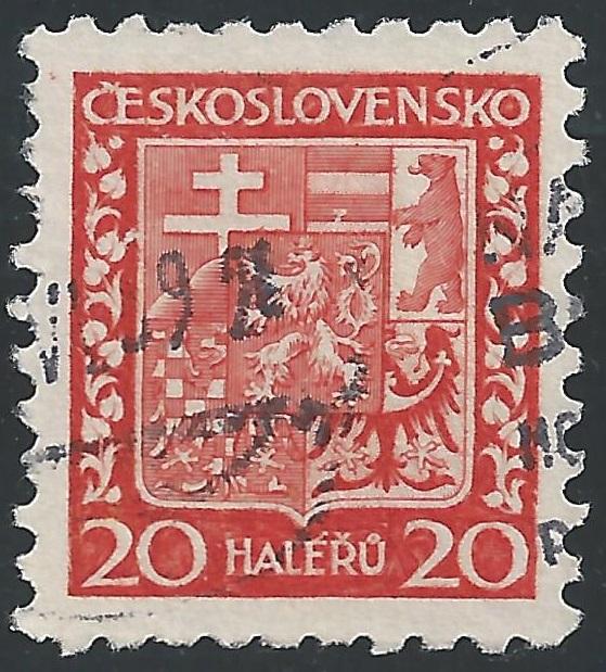 Czechoslovakia #154 20h Coat of Arms