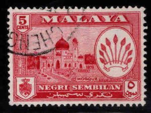 MALAYA Negri Sembilan Scott 67 Used coat of arms stamp