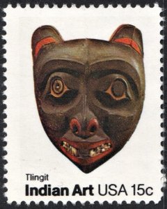 SC#1836 15¢ Indian Masks: Tlingit Tribe Single (1980) MNH