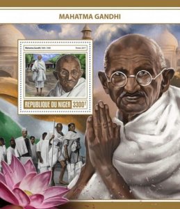Niger - 2017 Mahatma Gandhi - Stamp Souvenir Sheet - NIG17321b