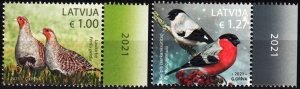 LATVIA 2021-12 FAUNA: Birds, MNH