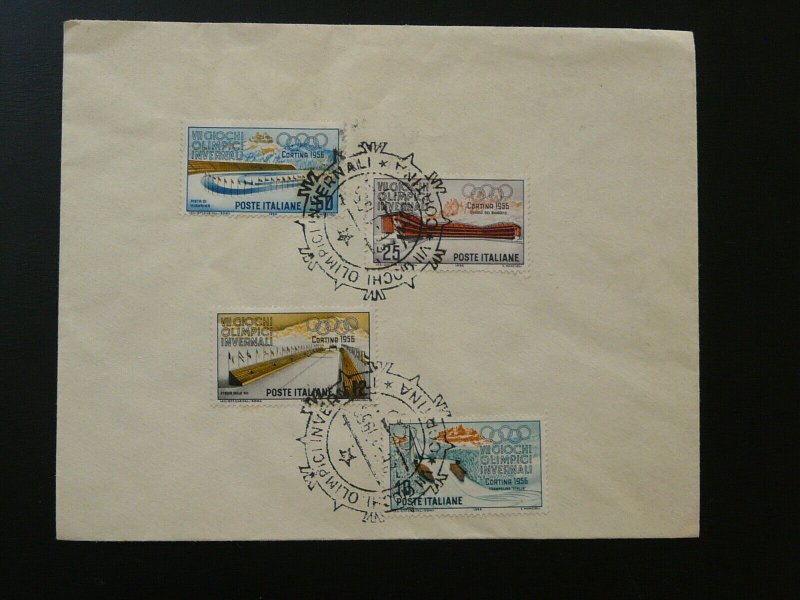 olympic games Cortina d'Ampezzo 1956 FDC Italy