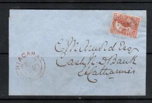 Canada #4 Used Fine On Cover With Ideal 4 Ring 23 Cancel