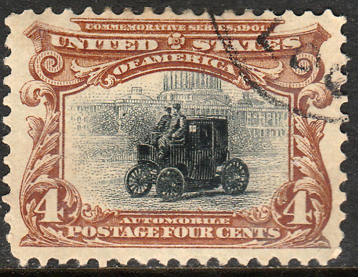 U.S. 296, 4cents PAN-AMERICAN EXPOSITION SINGLE. USED. F-VF. (340W)