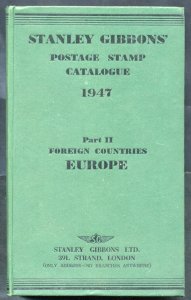 CATALOGUES 1947 SG Postage Stamp Catalogue, Part II Europe.