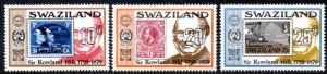 Swaziland - 1979 Sir Rowland Hill Set MNH** SG 323-325