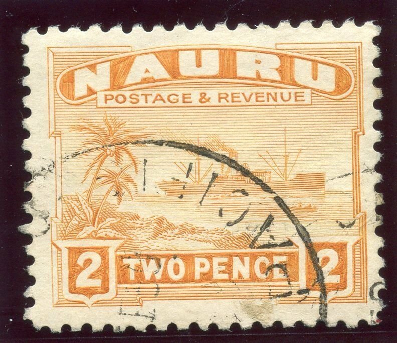 Nauru 1924 KGV 2d orange very fine used. SG 29A. Sc 20.