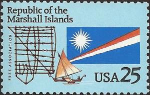 # 2507 MINT NEVER HINGED MARSHALL ISLANDS FLAG