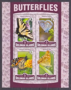 2016 Solomon Islands 3536-3539KL Butterflies 8,50 €