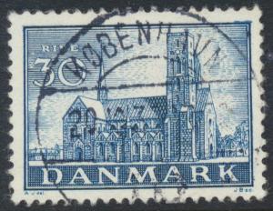 Denmark Scott 256 (AFA 233), 30ø blue Reformation, F-VF Used