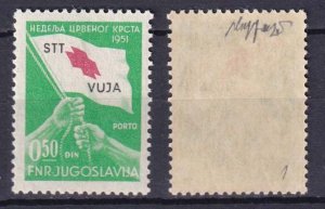 1951 - Yugoslavia Trieste (ZoneB) - Sc#RAJ3 - Certificate - MNH**