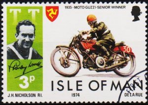 Isle of Man. 1974 3p S.G.46 Fine Used