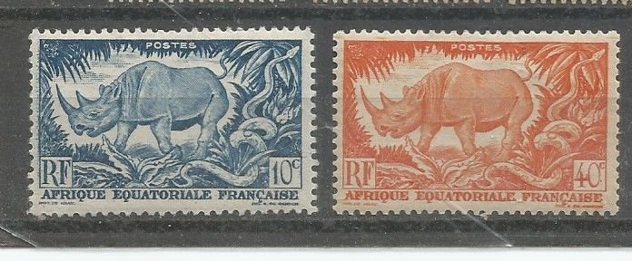 French Equatorial Africa # 166, 168 MLH