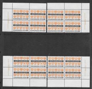 CANADA Sc#400 Mint Never Hinged Plate Block Corner Set