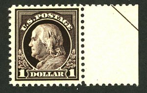 U.S. #518 MINT OG LH LARGE MARGIN