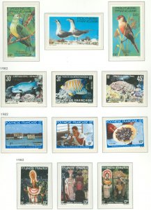 French Polynesia #349/364 Mint (NH) Single (Complete Set)