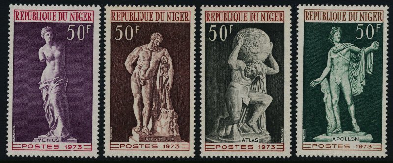 Niger 290-3 MNH Art, Classic Sculpture