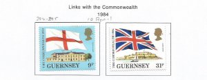 GUERNSEY - 1984 - Links with the Commonwealth - Perf 2v Set -Mint Lightly Hinged