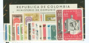 Colombia #C347/376 Unused Single (Complete Set)