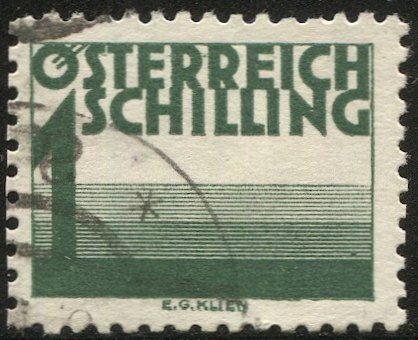 AUSTRIA 1925  Sc J155  1s Postage Due Used  VF