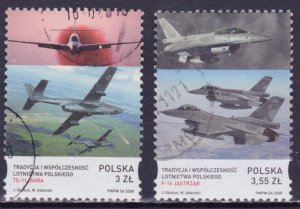 Poland, 2008, Contemporary Aircraft in Poland, Mi#4353, used,++