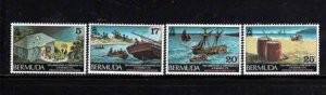 BERMUDA #329-332 1975 AMERICAN WAR OF INDEPENDENCE MINT VF NH O.G aa