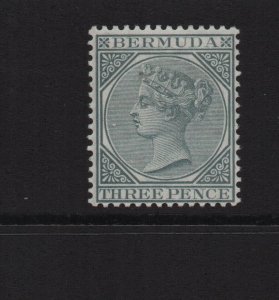 Bermuda 1886 SG28 Threepence CA watermark mounted mint