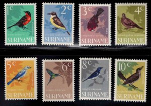 Suriname Scott 323-330 MNH** 1966 Bird  stamp set