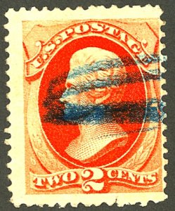 U.S. #178 USED BLUE CANCEL 