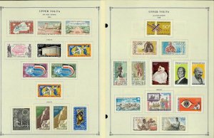 Upper Volta (Burkino Faso) Mint & CTO Hinged on Scott Int. Pages thru 1988