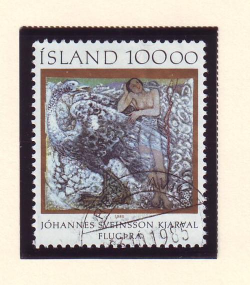 Iceland Sc 615 1985 painting stamp used