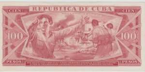 1961 Caribbean 100 Pesos Specimen Che Guevara Signature Crispy Unc