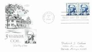#1304 George Washington - Artmaster Cachet MS