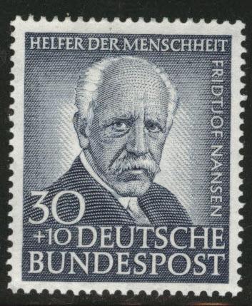Germany Scott B327 MH* 1953 Nansen stamp CV$20