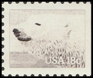 US 1885 American Wildlife Polar Bear 18c single MNH 1981