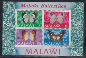 Malawi 202a Butterflies SS mnh