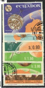 Ecuador;  Scott 748, 748A-748E; 1966; Precanceled; NH; Complete Set; Space