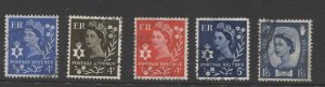 STAMP STATION PERTH Northern Ireland #7-11 Definitive Set Used