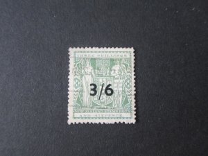 New Zealand 1940 Surcharged 3/6 ARMS FU