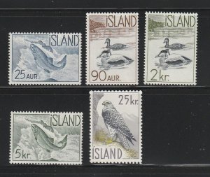 Iceland 319-323 Set MH Animals